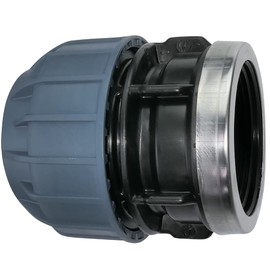 AERZETIX - C51938 - Reinforced sleeve/thread adapter - compression reducer straight - connection internal thread 2" - for hose Ø50mm - made of polypropylene - connector/repair