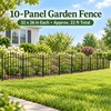 32 Inch No Dig Metal Garden Fence, 10 Pack 22