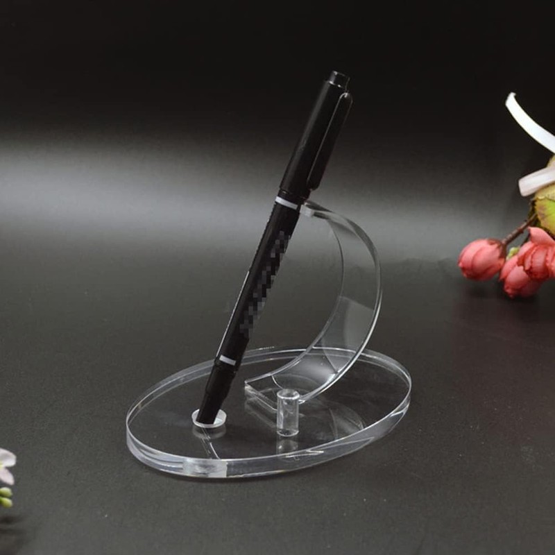 PurYupearl Transparent Vertical Acrylic Pen Holder Pencil Display Stand Fountain