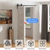 CCJH 42" Bi-Folding Sliding Barn Door Hardware Kit for 2