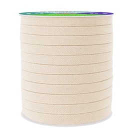 Mandala Crafts Cream Flat Drawstring Cord Drawstring Replacement, 1/2 Inch 20 YDs Cream Soft Drawstring Cotton Draw Cord Hoodie Sweatpants Drawcord Replacement