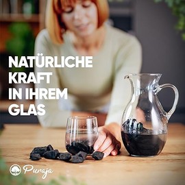 PURAJA PURAJA Schungit Edelsteine Set | Naturbelassene Premium Rohsteine | Vielseitige Verwendung als Wassersteine, Heilsteine, Chakrasteine | Sortenreine Kristalle