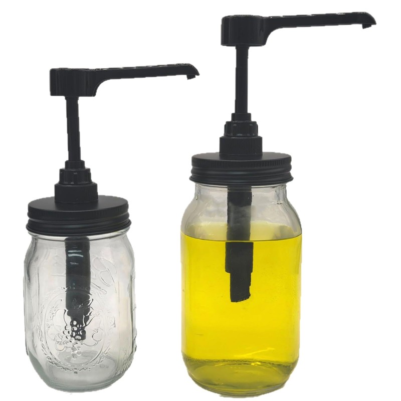 Long Nozzle Syrup Honey Dispenser Pump Lids for Mason Jar,