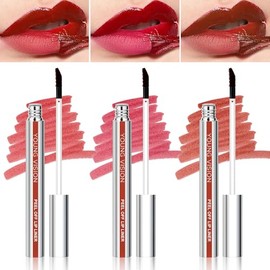 Brillo labial peel-off set de 3, fórmula tipo gel, colores de moda, larga duración, ideal para labios con efecto natural y look juvenil