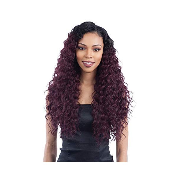 LOOSE DEEP 3PCS 14"/16"/18" (1B Off Black) - Shake-N-Go Synthetic Mastermix Organique Weave