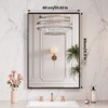 LOAAO Black Bathroom Mirror 24"X32" for Wall, Rectangle Bathroom Vanity