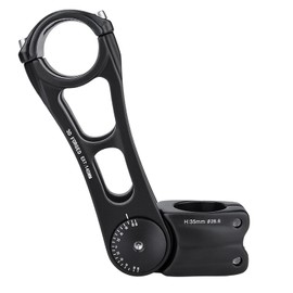 CXWXC Adjustable MTB Stem 31.8mm 85 Degree - 90/110/145mm Bike Stem Riser for Handlebar - Aluminum Alloy Mountain Bike Handlebar Riser Extender for MTB Road City Bike Bicycle (31.8 x 145mm)