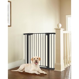 Cumbor 36" Extra Tall Baby Gate for Dogs and Kids with Wide 2-Way Door, 29.7-40.6" Width, and Auto Close Personal Safety for Babies and Pets, Fits Doorways, Stairs, and Entryways