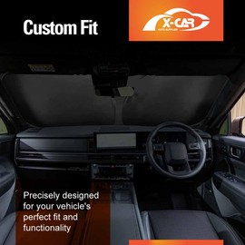 X-CAR WindScreen Sun Shade for Hyundai Santafe Santa Fe 6/7 Seater 2024-Onwards Blocks UV Rays Foldable Custom Wind Screen Sun Visor Protector