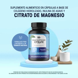 Citrato De Magnesio Life360 Citrate Magnesium 270 Cpsulas Sin Sabor                                                                                   