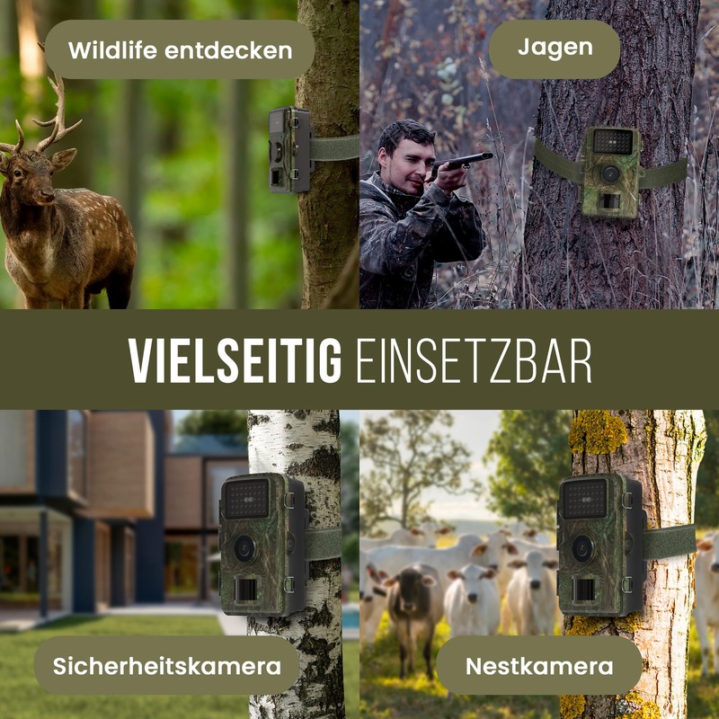 Strex Wildlife Camera with Night Vision - 16MP 1080P Full