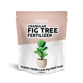 TPS NUTRIENTS Organic Fiddle Leaf Fig Plant Food, Slow Release Dry Granular Fertilizer for Fig Plants and Ficus Trees (6 Ounces)