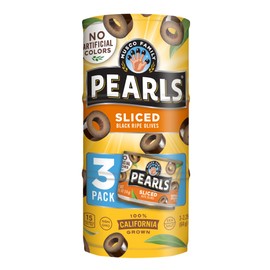 Pearls Sliced Ripe Olives, 3 Pack Sleeve, 2.25 oz Cans