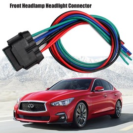 LIZAPUS 8-Way Front Headlamp Headlight Connector Plug Compatible with Nissan Sentra 2013-2021 Harness 6918-1780