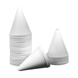 Sandfren 25PCS Disposable Car Paper Funnel, 6oz Vehicle Engine Oil Cone Shaped Vehicle Funnels Dispenser, Foldable Spill Free Automotive Paper Dispenser, Universal for SUV Automobile Truck
