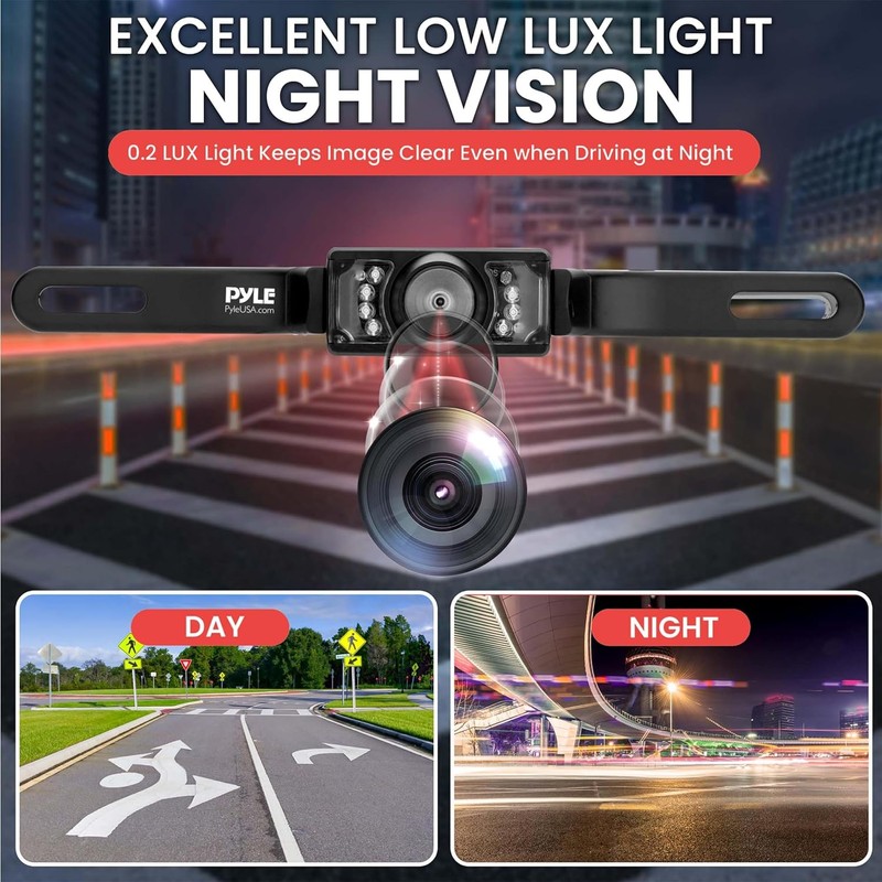 Pyle Backup Car Camera & Rear View Mirror Monitor Screen
