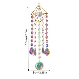 [AOYYOA] Suncatcher | Rainbow Maker | Crystal Suncatcher Wind Chime | Crystal Glass Crystal Suncatcher Window Pendant for Indoor Use - Reflective Effect Decoration Tool for Living Room, Wall, Window,