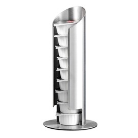 Esmeyer 400-1657 Milchdosenspender MEMPHIS, aus gebürstetem Edelstahl18/10, Höhe: 175 mm, Durchmesser: 80 mm