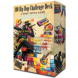 GIFTSFARM Music Trivia Card Game, Adult Game Night and Fun Family Party Quiz for Music Lovers, 90s and 2000s Hip Hop and R&B, Unique Christmas Music Gifts