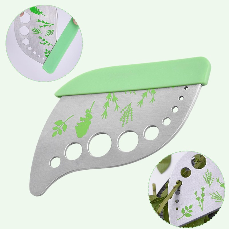Tabanzhe Stainless Steel Herb Stripper with Safety Lid - 9