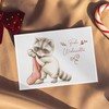 Weihnachtskarten 24 Stück Postkarten, Tierisch schön, Boho Deko, Design, Illustration,