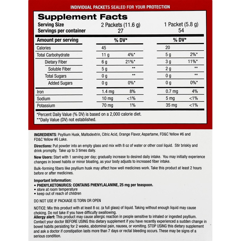 Leader Psyllium Husk Powder Supplement 4-in-1 Fiber for Digestive Health