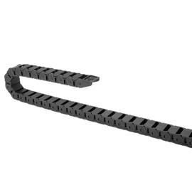 sourcing map 1.5 Metre Drag Chain Cable Carrier Open Type M End Connections R38 18 x 25 mm