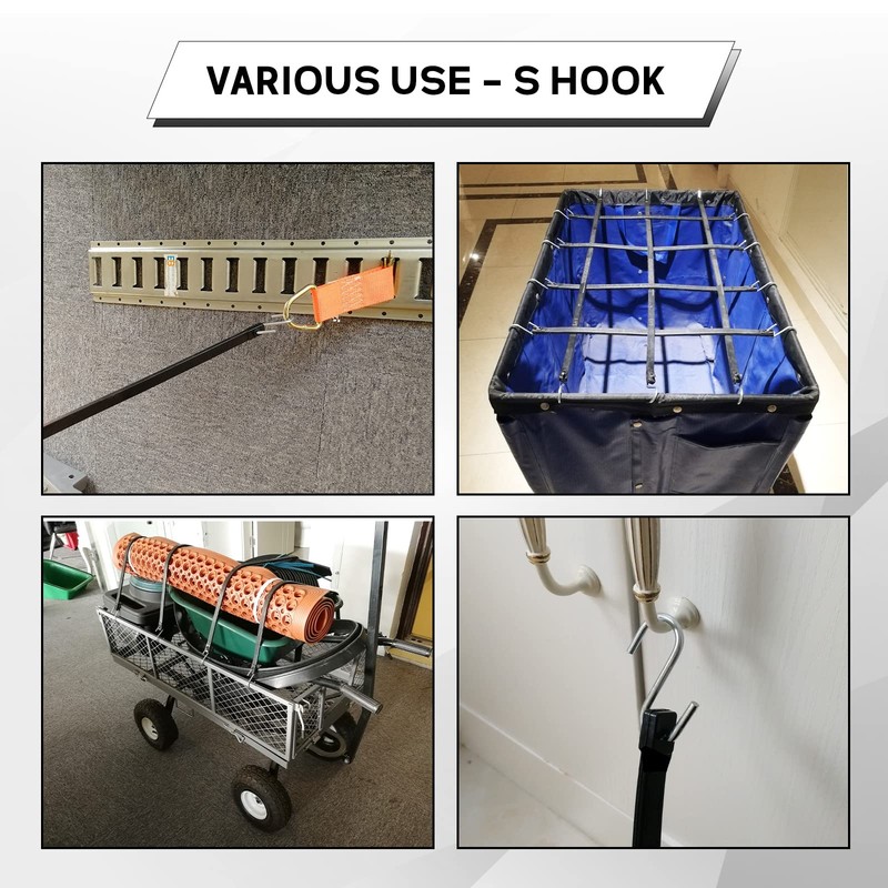ROBLOCK 21" Rubber Tarp Straps with 150% Max Stretch, 100%