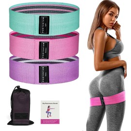 Límite-MX Bandas de Resistencia Set,Bandas de Ejercicio de Resistencia mejoradas para piernas y Nalgas,Bandas De Resistencia En Látex Multifuncional para Yoga, Pilate, Crossfit,3 Niveles(3 Pack)