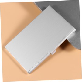 jojofuny 6pcs Alloy Nano Sim Card Holder Storage Case Eject Pin Slot Memory Card Organizer for Travel Compact Design Construction Silver