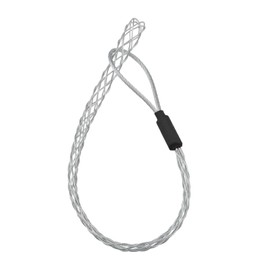 Micro Traders Cable Pulling Grip Sock for 6-10mm Cable Galvanized Stainless Steel Anti-Slip Cable Traction Sleeve Flexible Mesh Rope Cable Sock 27cm Length Black