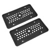 2PCS License Plate Protector Silicone Frame Soft Flexible Black 305x155mm