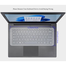 Universal 13" 14" Laptop Keyboard Cover Skin for 13-14 Inch Laptop Notebook Keyboard, Ultra Thin Dell HP Acer ASUS Lenovo MacBook Keyboard Protector(12.2" x 5.07") - Clear