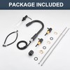 Tohlar 4 Hole Kitchen Faucet, Brushed Gold Kitchen Faucet with