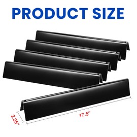 GGC 17.5 inch Flavorizer Bar for Weber Genesis 300 Series Genesis E310 E320 E330 S310 S320 S330 EP-310 EP-320 EP-330, Porcelain-enameled Flavor Bar Replacement for Weber 7620, 5 PCS