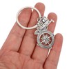 TOYANDONA Pack of 2 Camping Keychain Compass Keychain Camping Key