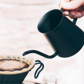 HARIO MDK-300-MB Mini Drip Kettle, Practical Capacity, 10.1 fl oz (300 ml), Black, Stainless Steel, Coffee, Hand Drip