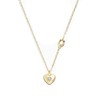 Coach CG068-GLD Women's Heart Necklace, Gold