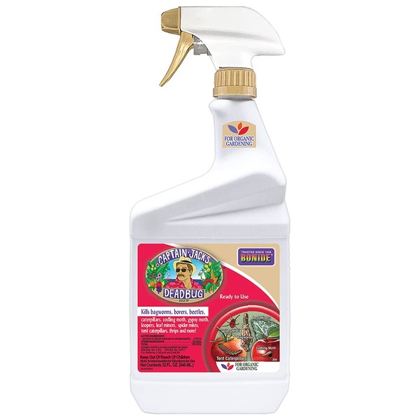 Bonide Captain Jack's Deadbug Brew Ready-to-Use Spray, 32 oz Outdoor Insecticide and Mite Killer for Organic Gardening