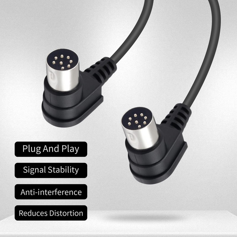 Poyiccot DIN 8 Pin Cable, DIN 8 Pin Male to