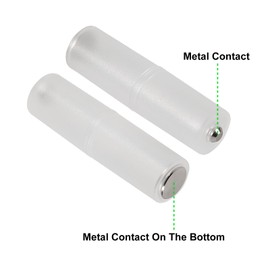 DORHEA 15Pcs AAA to AA Battery Adapter Converter AAA to AA Battery Holder Transparent Cases AAA to AA Adapter with Metal Contacts on Bottom for Battery Converter AAA to AA