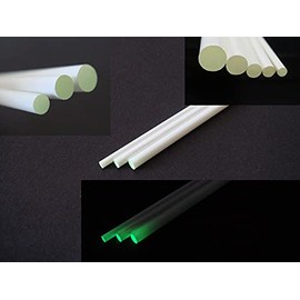 Luminlay Guitar Part Magnifier, 60mm Length, Glow Green, External Light Source