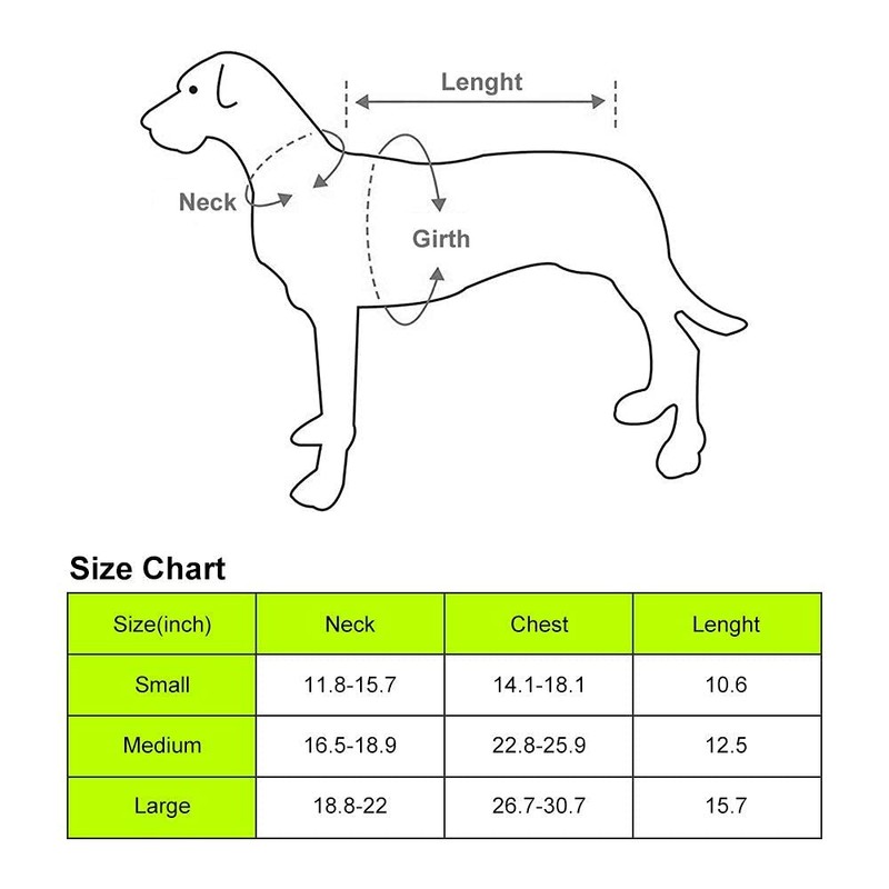 Dog Jacket High Visibility Safety Reflective Dog Vest for Small