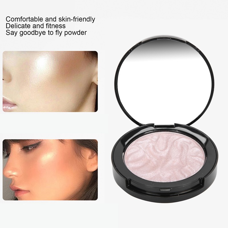 2PCS Highlighting Powder Face Natural Brightening Highlight Makeup Cosmetic Blush