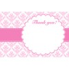 30 Pink Vintage Damask Blank Thank You Cards Bridal Wedding