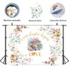 Wildflower Bridal Shower Backdrop, A New Chapter Begins Banner 7x5ft