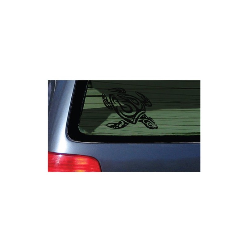 Sea Turtle Tribal Water Monster Vinyl Window Decal Sticker Honu
