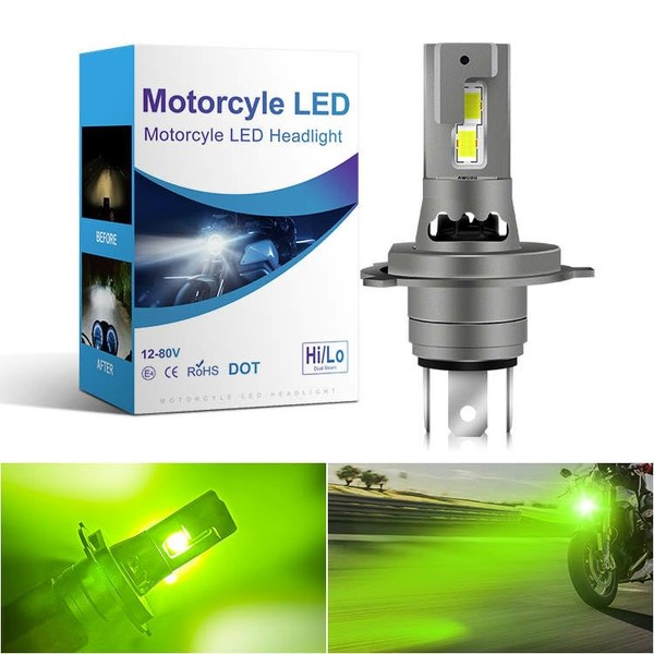 Super Bright H4 Motorcycle LED Headlight, 12 V, Bulb, For