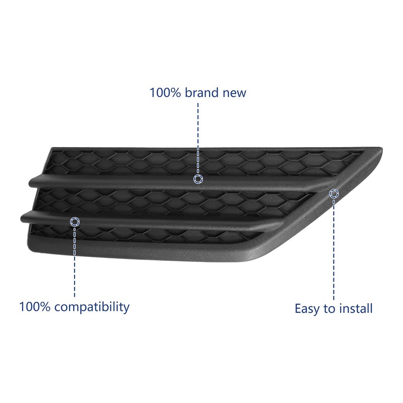 BXZ Front Bumper Insert Fog Light Lamp Cover Outer Grille