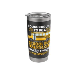 School Bus Monitor Bus Aide Attendant Student Delivery Stainless Steel Insulated Tumbler